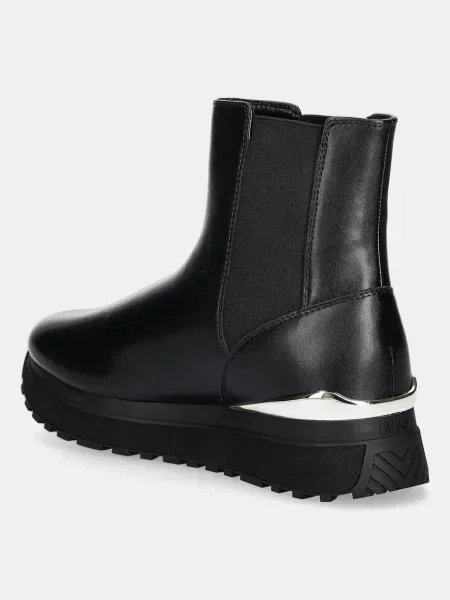 Кожаные макси ботинки Liu Jo на платформе черные