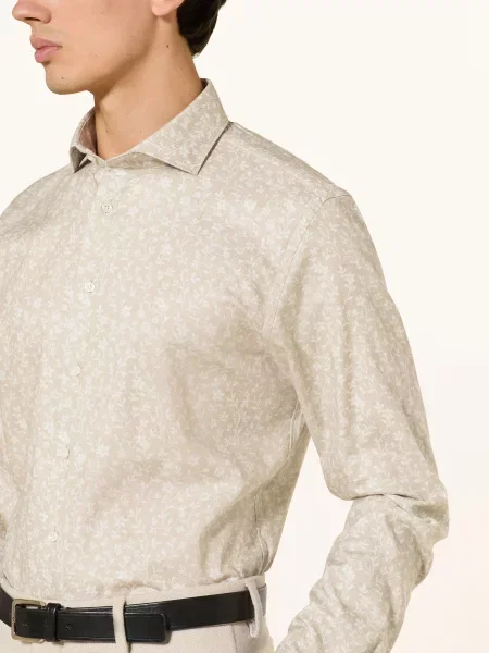 Profuomo Košile Slim Fit / režná béžová