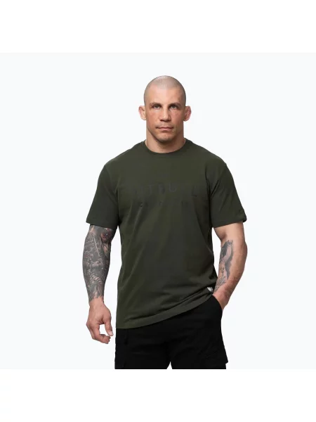 Koszulka Pitbull USA CAL Big Logo zielona