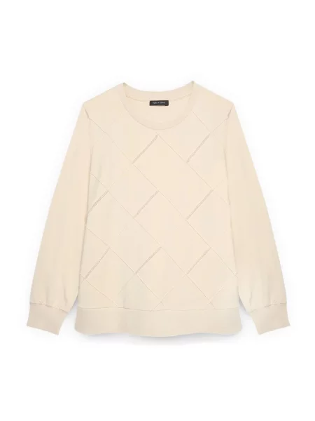 Bluza Fiorella Rubino z koralikami beżowa