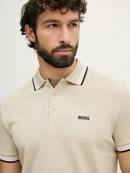 Поло Boss Green зеленое