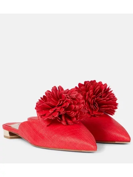 Mules Aquazzura rdeča