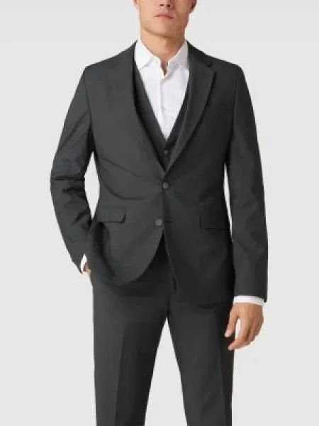 Marynarka na 2 o kroju slim fit z kieszenią z patką Mcneal