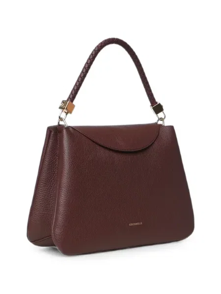 Geantă shopper Coccinelle țesută maro