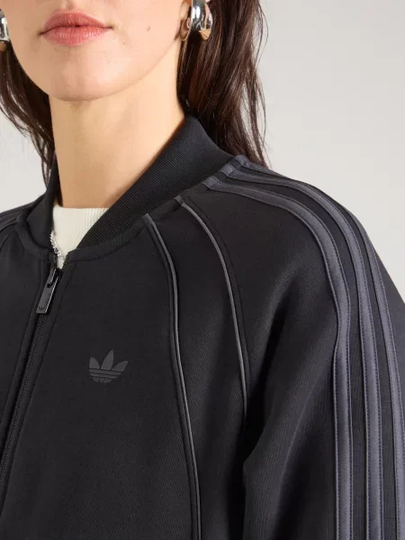 ADIDAS ORIGINALS Tepláková bunda čierna
