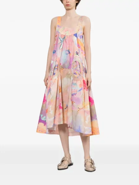 Rochie Tsumori Chisato cu imagine evazată roz