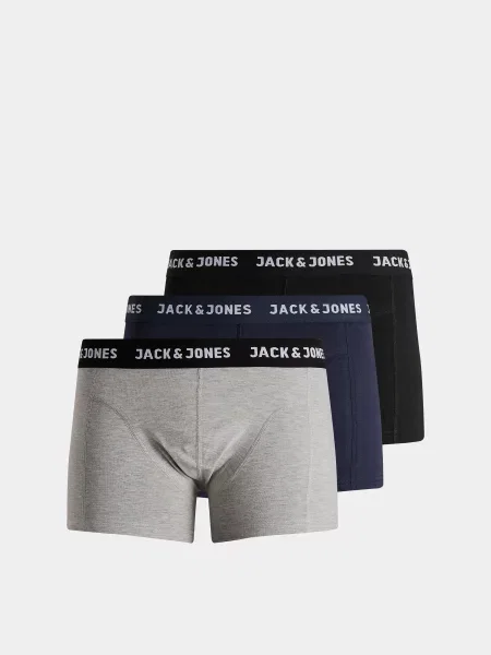 Труси JACK & JONES ANTHONY TRUNKS синій/чорний бавовна/еластан чорні