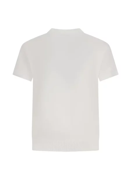 Scurt cardigan Max Mara cu decolteu în V alb