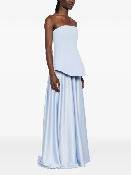 Maxi suknele Solace London be petnešėlių mėlyna