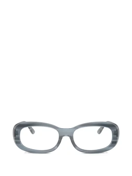 Prugaste pravokutne sunčane naočale Ray-ban siva