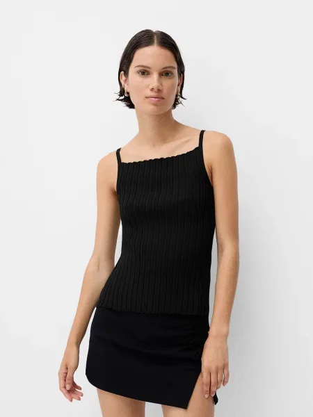 Top Bershka negru