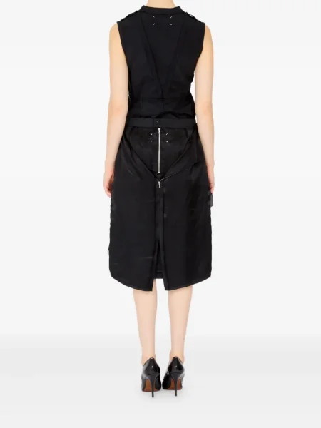 Fustă midi Maison Margiela până la genunchi gri