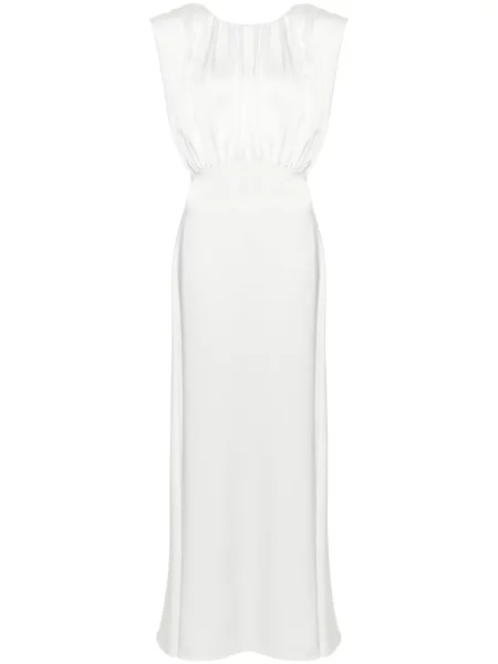 Rochie fără mâneci Jil Sander din satin fără mâneci