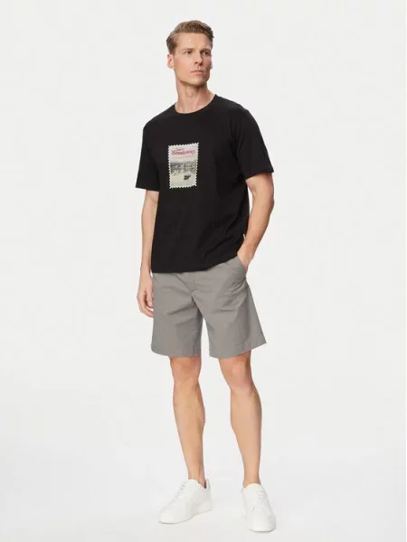Jack & Jones Medžiaginiai šortai Jaiden Rocco pilka