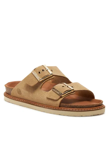 Genuins Hawaii Velour mandula női flip-flopok. Méret: 37 EU barna
