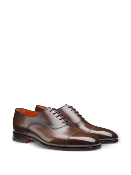 Oxford Santoni din piele maro