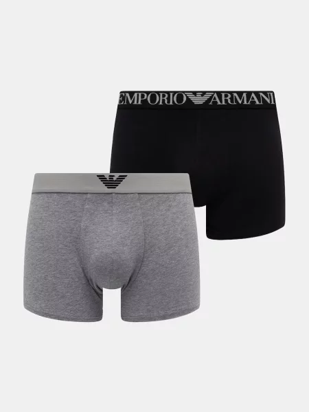 Emporio Armani Underwear testhezálló boxeralsó férfi elasztánnal szürke