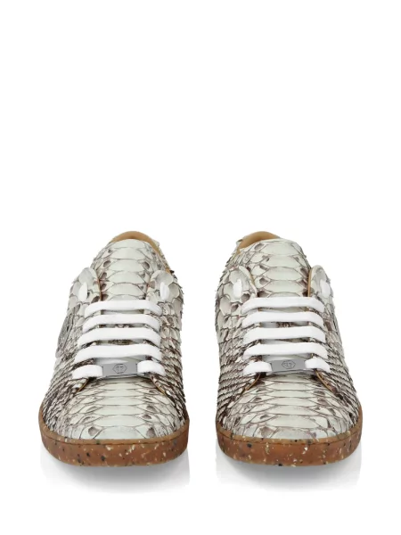 Sneakerși Philipp Plein din piele alb
