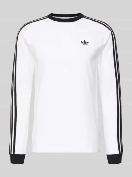 Longsleeve z przeszyciem z logo Adidas Originals biała
