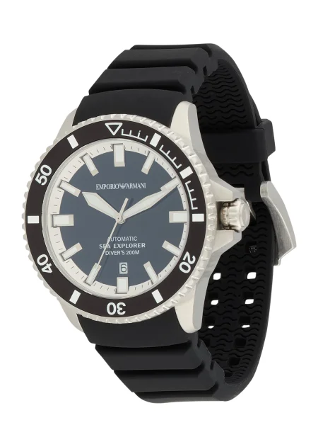 Emporio Armani Ceas analogic albastru marin argintiu negru