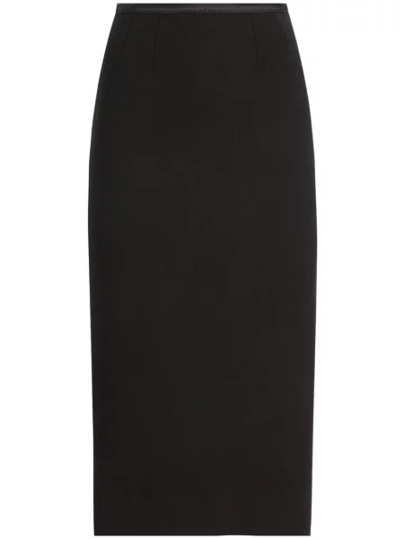 Fustă midi Dolce & Gabbana până la genunchi negru