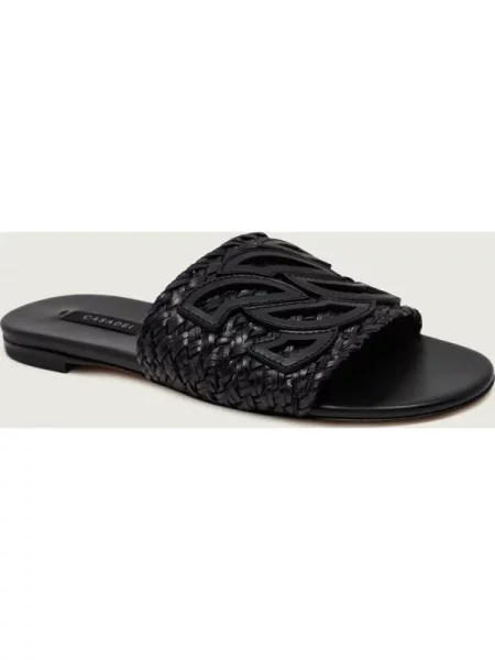 Casadei De piele șlapi ISCHIA negru