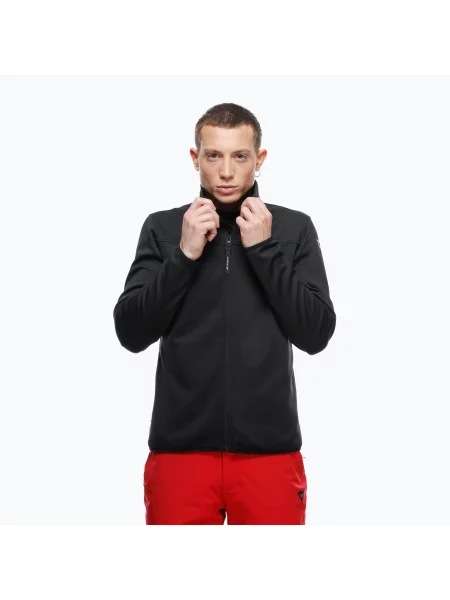 Мъжки скиорски суитшърт Dainese Espera Full Zip Mid stretch limo черно
