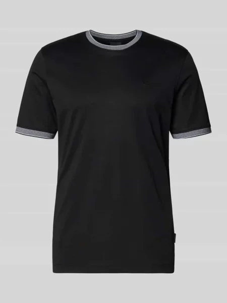 T-shirt z okrągłym dekoltem Bugatti czarna