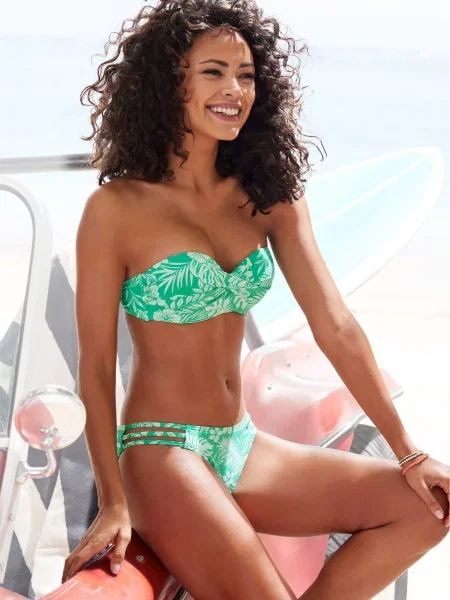 VENICE BEACH Sutien costum de baie verde