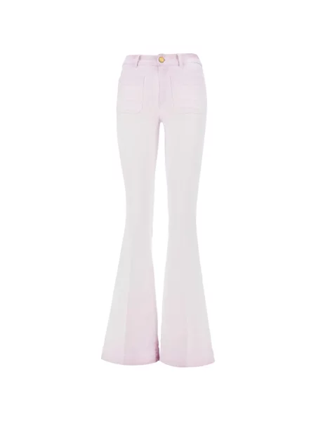 Spodnie Seafarer dzwony różowe