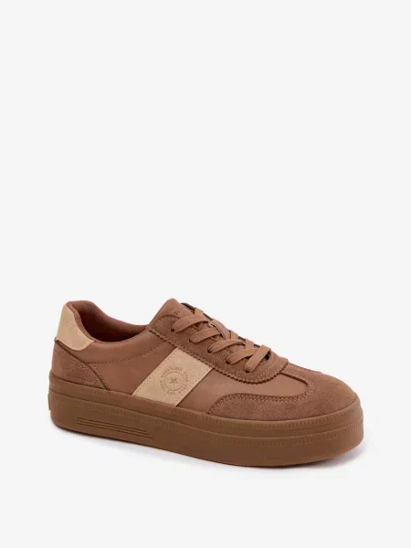 Teniși Big Star Shoes cu platformă alb