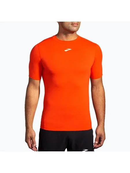 Мъжка тениска за бягане Brooks High Point cherry tomato червено