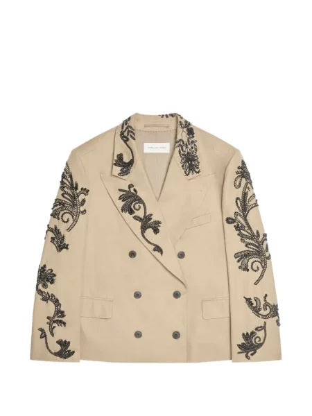 Sacou Dries Van Noten cu broderie