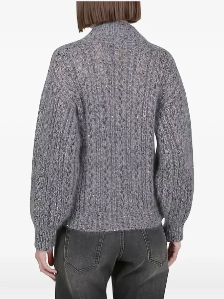 Cardigan Eleventy cu paiete gri