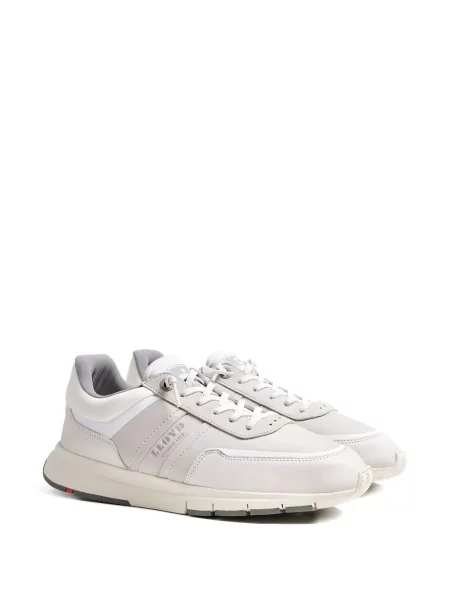 Sneakerși Lloyd cu șireturi din dantelă alb
