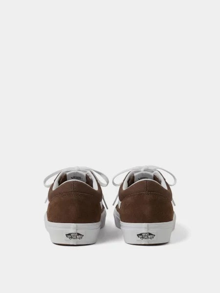 Кожаные кеды Vans коричневые