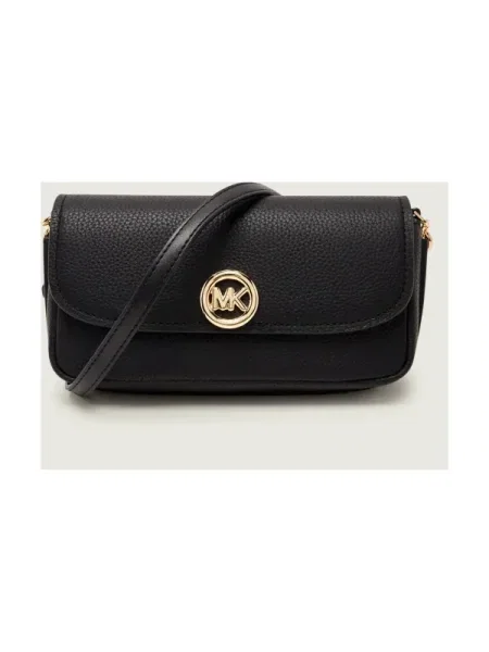 Michael Kors De piele geantă poștaș NOLITA negru
