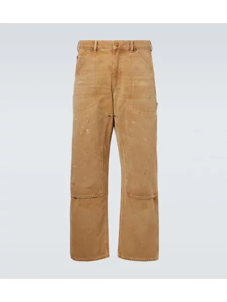 Plátěné kalhoty Polo Ralph Lauren s oděrkami béžové