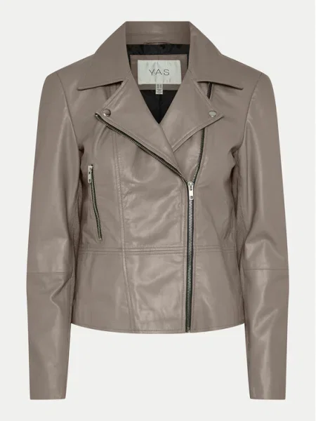 YAS Geacă de piele Sophie gri