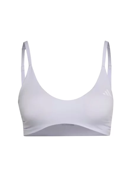 ADIDAS PERFORMANCE Sutien sport OPTIME ESSENTIALS mov deschis alb