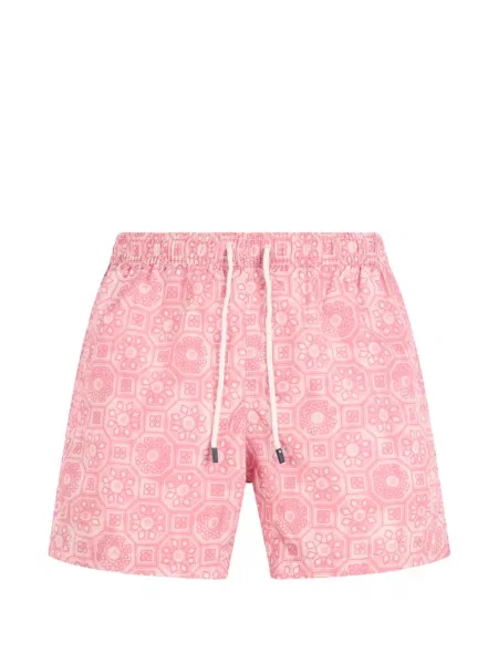 Slip de baie Fedeli cu model floral cu imagine roz