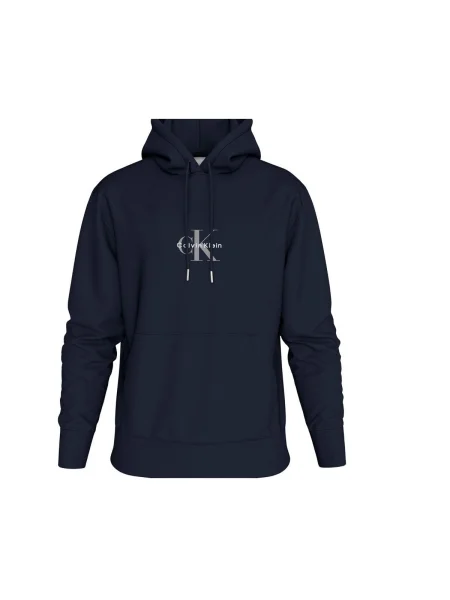 Geacă de blugi Calvin Klein Jeans din material terry albastru