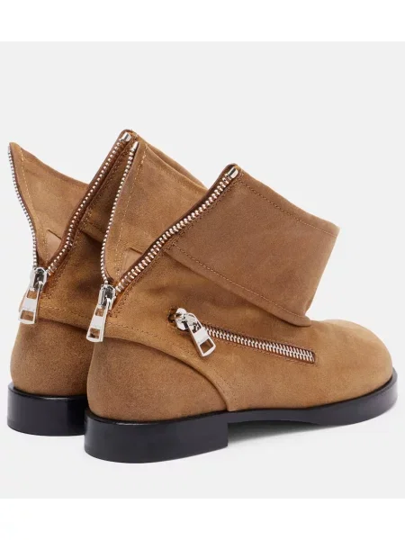 Cizme scurte Jw Anderson din piele de căprioară bej