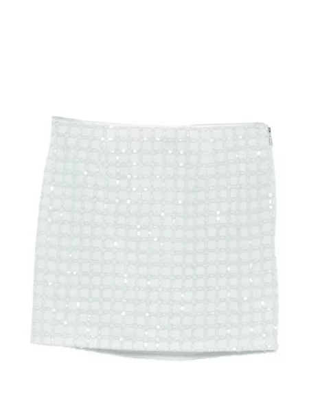 Fusta mini Rotate Birger Christensen cu paiete verde