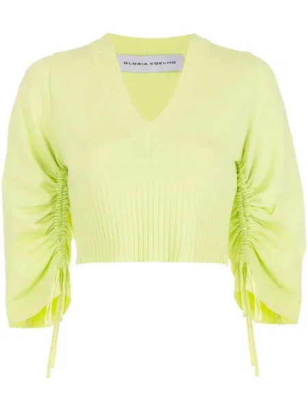 Krótka bluzka Gloria Coelho zielona