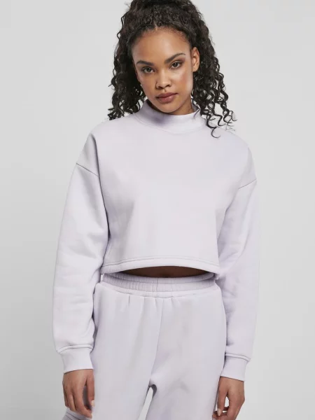 Pulover Urban Classics cu guler înalt gri