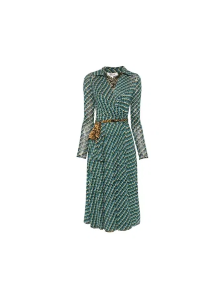 Sukienka Diane Von Furstenberg zielona