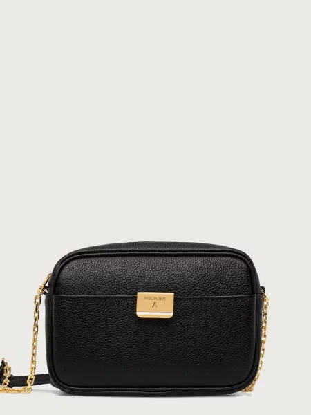 Patrizia Pepe geantă crossbody pentru femei din piele negru