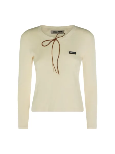 Top Miu Miu tricotate cu legături