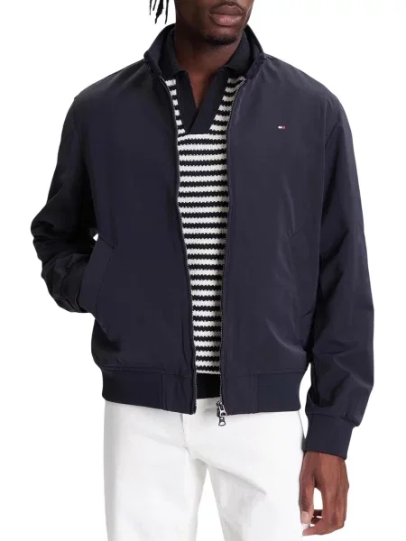 Tommy Hilfiger Geacă bomber Harrington Bleumarin negru
